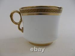 Vintage Cauldon Coffee Set Greek Key Design 9 Cups & Saucers Milk & Cream Jugs