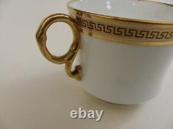 Vintage Cauldon Coffee Set Greek Key Design 9 Cups & Saucers Milk & Cream Jugs