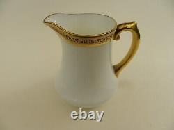 Vintage Cauldon Coffee Set Greek Key Design 9 Cups & Saucers Milk & Cream Jugs