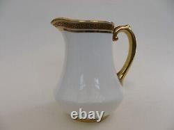 Vintage Cauldon Coffee Set Greek Key Design 9 Cups & Saucers Milk & Cream Jugs