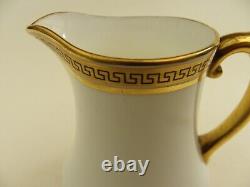Vintage Cauldon Coffee Set Greek Key Design 9 Cups & Saucers Milk & Cream Jugs
