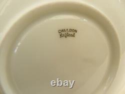 Vintage Cauldon Coffee Set Greek Key Design 9 Cups & Saucers Milk & Cream Jugs
