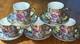 Vintage Chinese Demitasse Cups & Saucers Set Of 5 Some Gold Worn