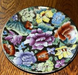 Vintage Chinese Demitasse Cups & Saucers Set Of 5 Some Gold Worn