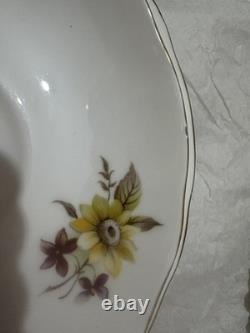 Vintage Duchess Floral Cup Saucer w Gold Trim' Susie' 406 Bone China England