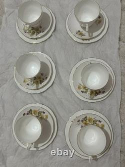 Vintage Duchess Floral Cup Saucer w Gold Trim' Susie' 406 Bone China England