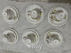 Vintage Duchess Floral Cup Saucer w Gold Trim' Susie' 406 Bone China England