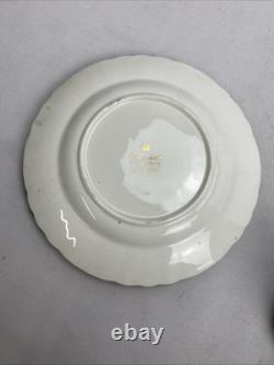 Vintage Edwardian Bone China 22 kt Gold Harlequin Trios Plus Spares bundle