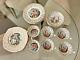 Vintage Fine Bone China Imperial 22kt Gold Tea Set Cups & Saucers Dessert Plates
