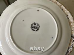 Vintage Fine Bone China Imperial 22kt Gold Tea Set Cups & Saucers Dessert plates