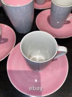 Vintage Fine Bone China Tea set, 6x Trios, Cups, Saucers, Side Plates, 18 pieces, Rose