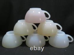 Vintage France Arcopal Opale Cups & Saucers Set 6