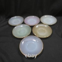 Vintage France Arcopal Opale Cups & Saucers Set 6