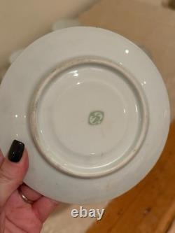 Vintage Fürstenberg Porcelain Tea Cup & Saucer Set Elegant Green & Gold Design