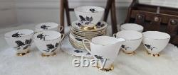 Vintage Gladstone China G P & Co England 21pc Teaset Gold Edge