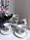 Vintage Gold Gilt Floral Fine China Teacup & Saucer Set X6 (12 Pieces)