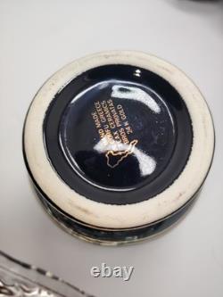 Vintage Greek black and 24k gold demitasse coffee set Vintage Greek black and 24k gold demitasse coffee set