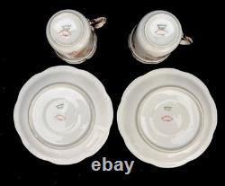 Vintage Haviland Limoges France Demitasse Set 8 Cups & Saucers Pink Rose