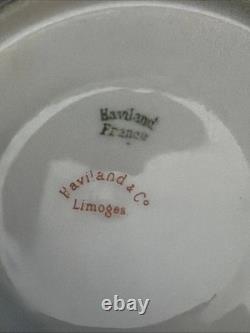 Vintage Haviland Limoges France Demitasse Set 8 Cups & Saucers Pink Rose