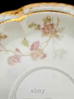 Vintage Haviland Limoges France Demitasse Set 8 Cups & Saucers Pink Rose