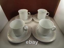 Vintage Hutschenreuther Germany Scala D'Oro Gold Set of 4 Cups & Saucers B