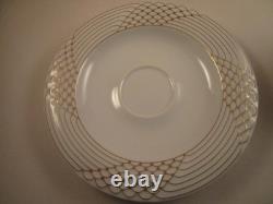 Vintage Hutschenreuther Germany Scala D'Oro Gold Set of 4 Cups & Saucers B