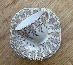 Vintage Imperial 22kt gold warranted bone china tea service 6 trio sets