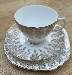 Vintage Imperial 22kt gold warranted bone china tea service 6 trio sets