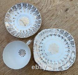 Vintage Imperial 22kt gold warranted bone china tea service 6 trio sets