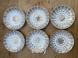 Vintage Imperial 22kt gold warranted bone china tea service 6 trio sets