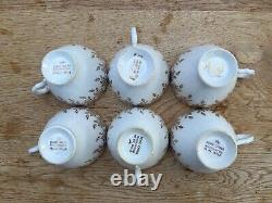 Vintage Imperial 22kt gold warranted bone china tea service 6 trio sets