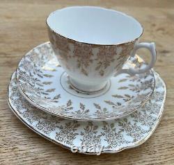 Vintage Imperial 22kt gold warranted bone china tea service 6 trio sets