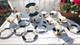 Vintage Imperial Bone China Black Gold Chintz Tea Set 21 Pcs Gorgeous Tea Set