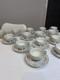 Vintage Japan Porcelain Tea Set X14 Cups & Saucers Gold Trim Floral 1950s