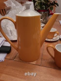 Vintage Johnson Brothers, 6 Cups & Saucers, 1 Milk Jug, 1 Sugar Bow, 1 Pot
