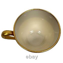 Vintage Lenox Westchester Demitasse Cups & Saucers Service for 6 Ivory Gold Rim