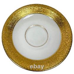 Vintage Lenox Westchester Demitasse Cups & Saucers Service for 6 Ivory Gold Rim