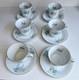 Vintage Liling Yung Shen Rare Fine China With Gold Trim. Set Of 6 Cups & Saucers