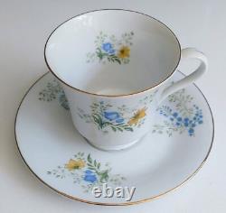 Vintage Liling Yung Shen RARE Fine China with gold trim. Set of 6 Cups & Saucers
