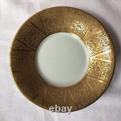 Vintage Limoges Chateau De Cruou Porcelain D'Art Toulouse Gold Cup & Saucer