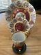 Vintage Limoges La Reine Fragonard 22 Kt Gold Demitasse Cup Saucer Plate Trio