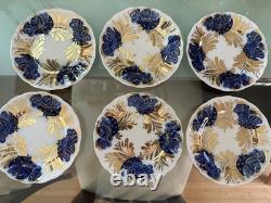 Vintage Lomonosov USSR Porcelain Gold Tea Set Set of 6 Cups Saucers and Plates