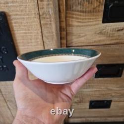 Vintage Marks & Spencer Pemberton Fine Bone China Compete Set Green/Gold Borders