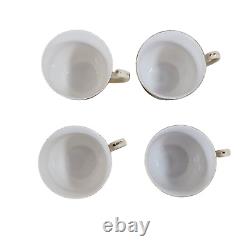 Vintage Meito China Tea Set Hand Painted Japan Gold Tone Trim