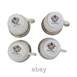 Vintage Meito China Tea Set Hand Painted Japan Gold Tone Trim