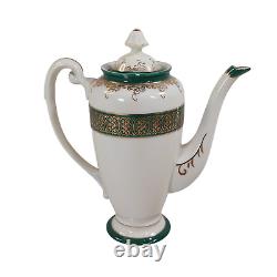 Vintage Meito China Tea Set Hand Painted Japan Gold Tone Trim