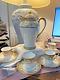 Vintage Nippon Floral Gold Gilt Embellished Tea Set With 4 Cups/saucers Vgc