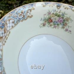 Vintage Noritake Posy 3034 Japan Tea Cups & Saucers Set 16pc Floral Gold Trim