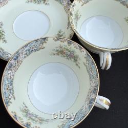 Vintage Noritake Posy 3034 Japan Tea Cups & Saucers Set 16pc Floral Gold Trim