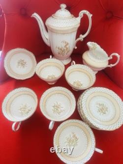 Vintage Paragon Fine Bone China Coffee Set A1717 5 Cups Saucers Teapot England